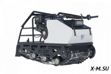 Мотобуксировщик ЭКО-букс V.2 15 л.с. (катковая подвеска, передний привод, длина 1450 мм)