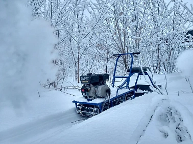 Мотобуксировщик Альбатрос-L 9 PRO с фарой