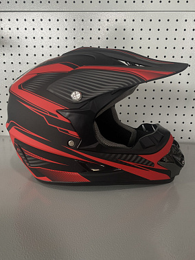 Шлем кроссовый HETOSHI XD1-186 цв. Черно-красный  р. L