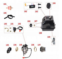 Система подачи топлива снегохода IRBIS Dingo (2018 г.)