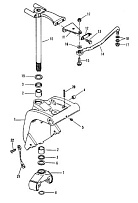 Поворотный кронштейн (S/N: 0D182000 и выше) 2-Х ТАКТНОГО ПЛМ MERCURY 50EO Серийный номер от 0D000750 до 0G290584
