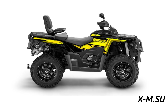 Наклейки Straite цв.Зеленый-сиреневый на Квадроцикл (комплект наклеек) AODES